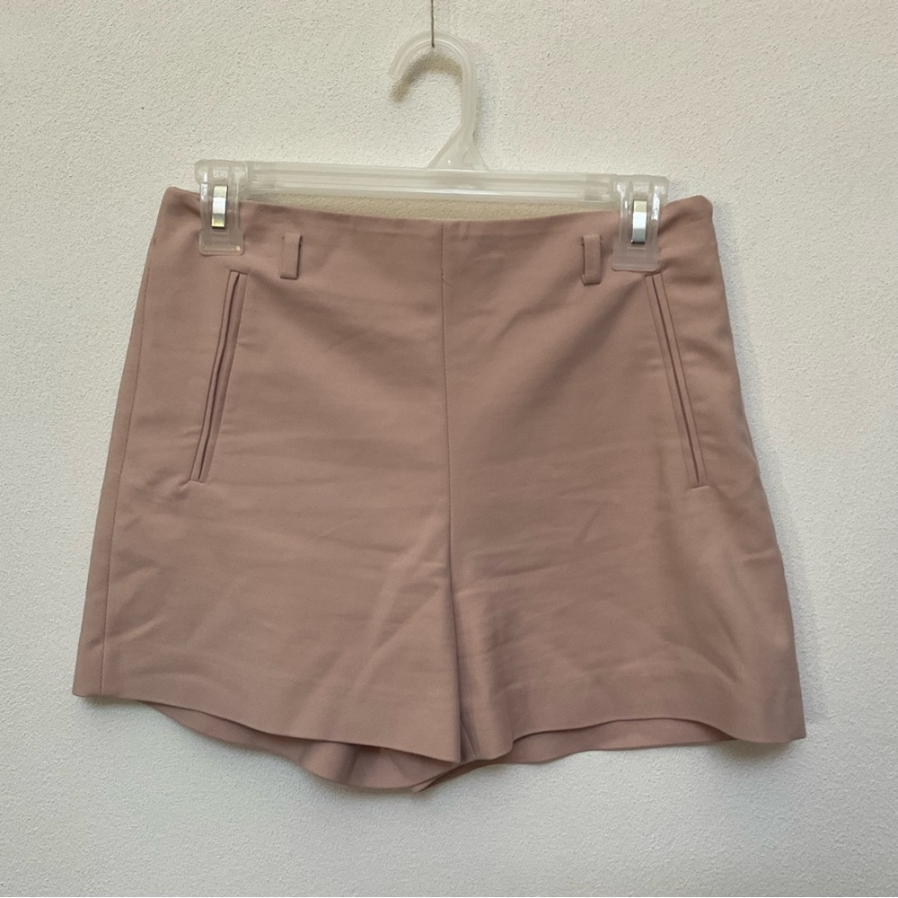 Zara Basic Collection Light Pink Structured Side Zip Shorts Size S Preppy Spring
